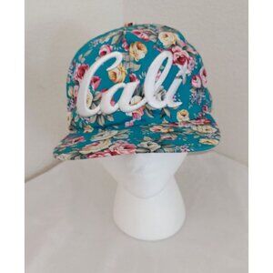 Cali Floral Pattern Snapback Hat By Headlines